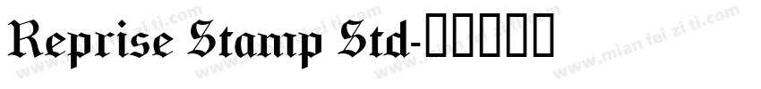 Reprise Stamp Std字体转换